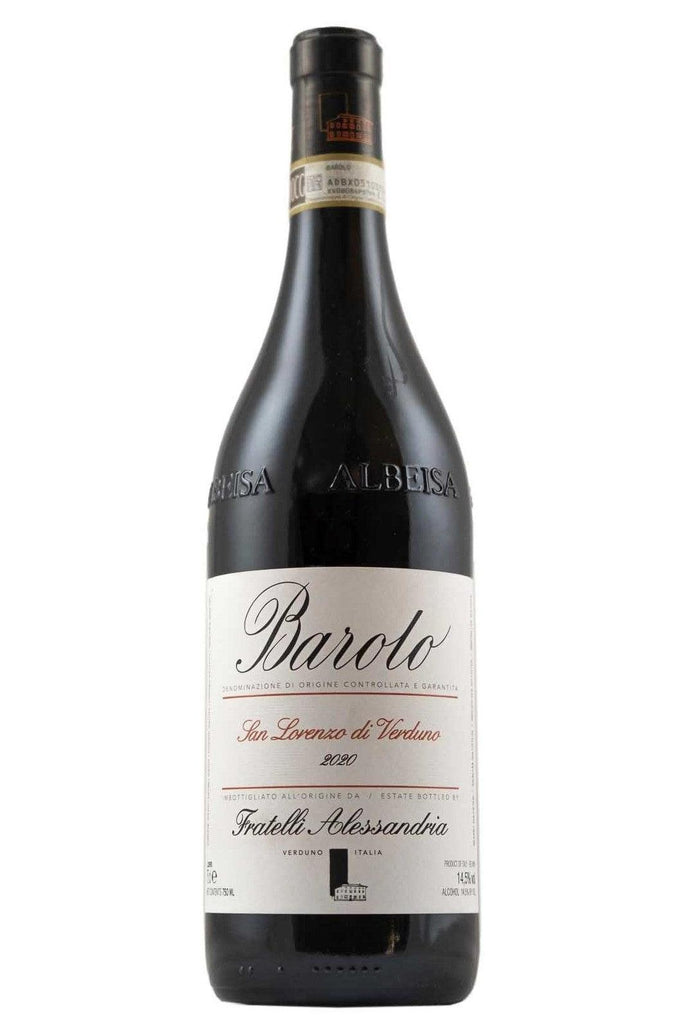 Bottle of Fratelli Alessandria Barolo San Lorenzo di Verduno 2020-Red Wine-Flatiron SF