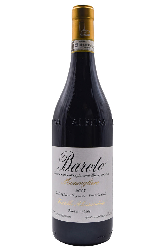 Bottle of Fratelli Alessandria Verduno Barolo Monvigliero 2015-Red Wine-Flatiron SF