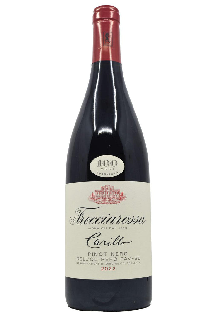 Bottle of Frecciarossa Oltrepo Pavese Pinot Nero Carillo 2022-Red Wine-Flatiron SF