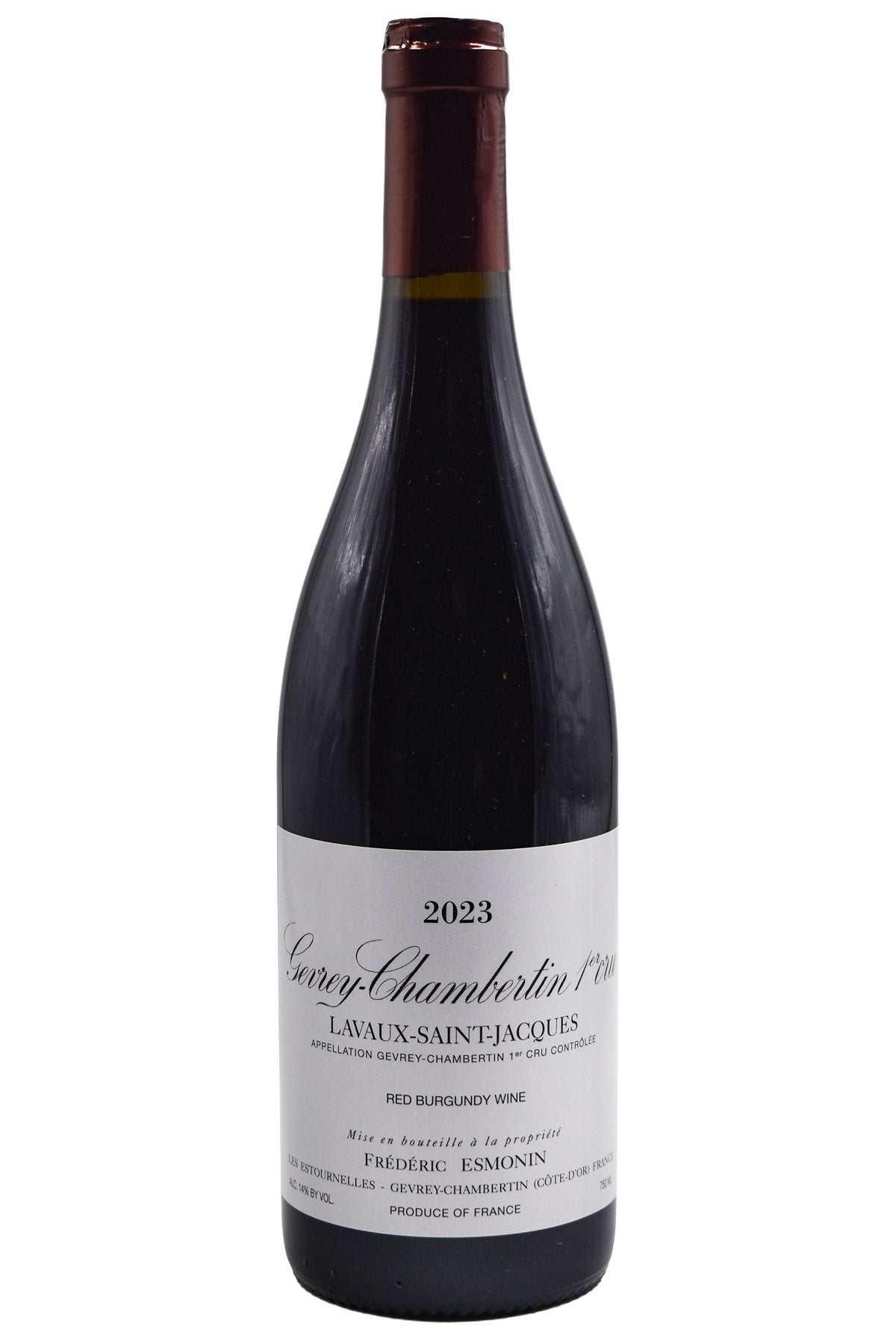 Bottle of Frederic Esmonin Gevrey-Chambertin 1er Cru Lavaux Saint Jacques 2023-Red Wine-Flatiron SF