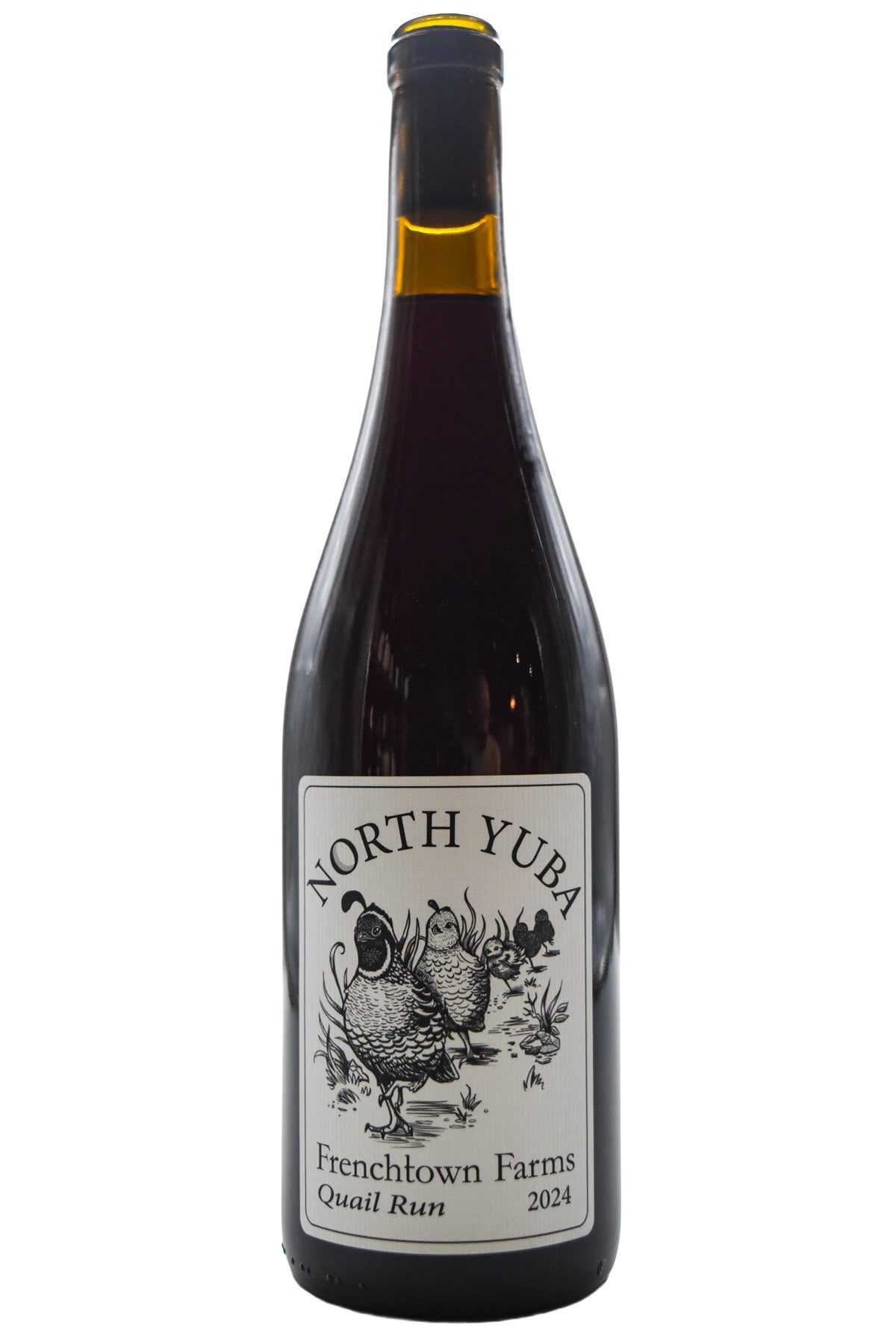 Bottle of Frenchtown Farms North Yuba Cinsault/Counoise Quail Run 2024-Red Wine-Flatiron SF