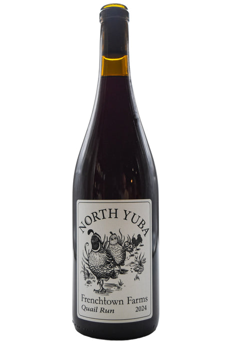 Bottle of Frenchtown Farms North Yuba Cinsault/Counoise Quail Run 2024-Red Wine-Flatiron SF