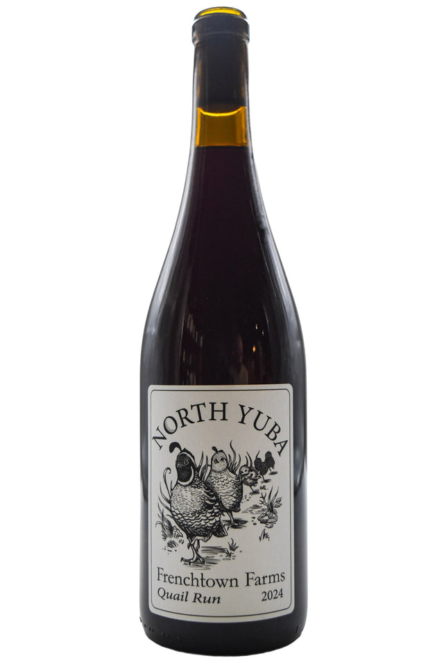 Bottle of Frenchtown Farms North Yuba Cinsault/Counoise Quail Run 2024-Red Wine-Flatiron SF