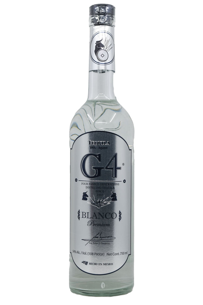 Bottle of G4 Tequila Blanco High Proof 108-Spirits-Flatiron SF