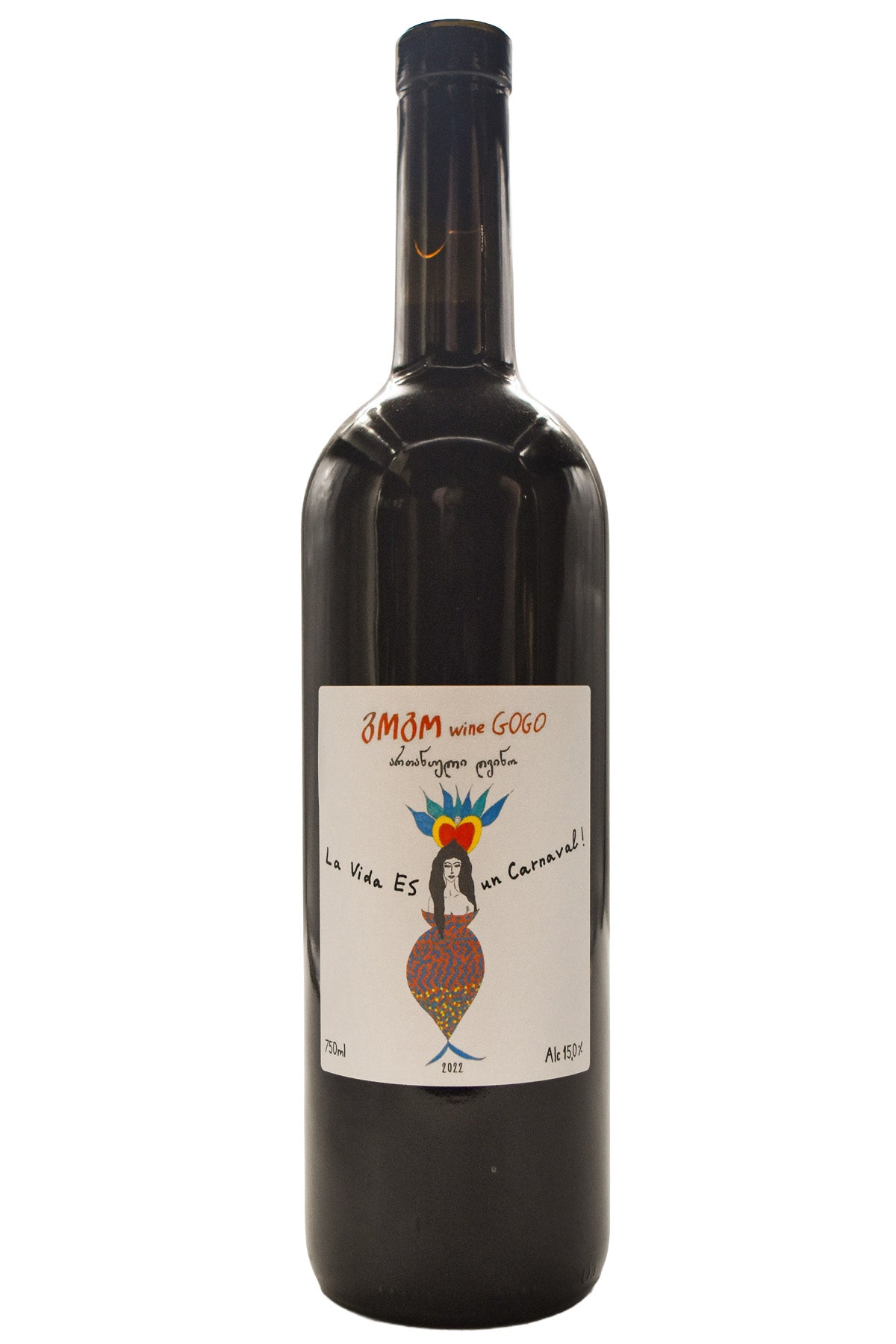 Bottle of GOGO Kartli Amber La Vida Es Un Carnaval 2022-Orange Wine-Flatiron SF
