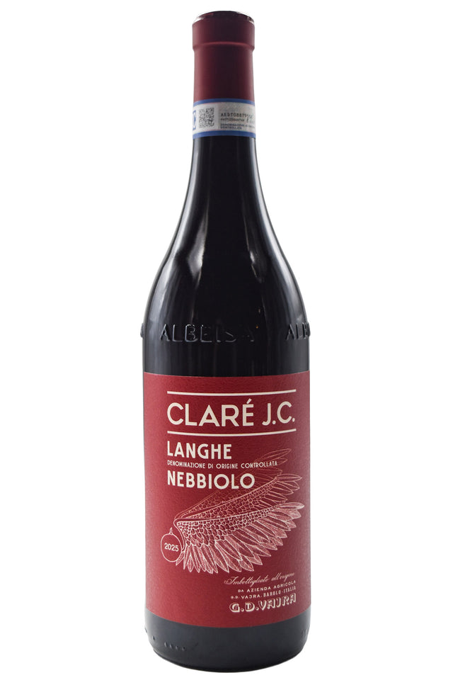 Bottle of G.D. Vajra Langhe Nebbiolo J.C. Clare 2025-Red Wine-Flatiron SF