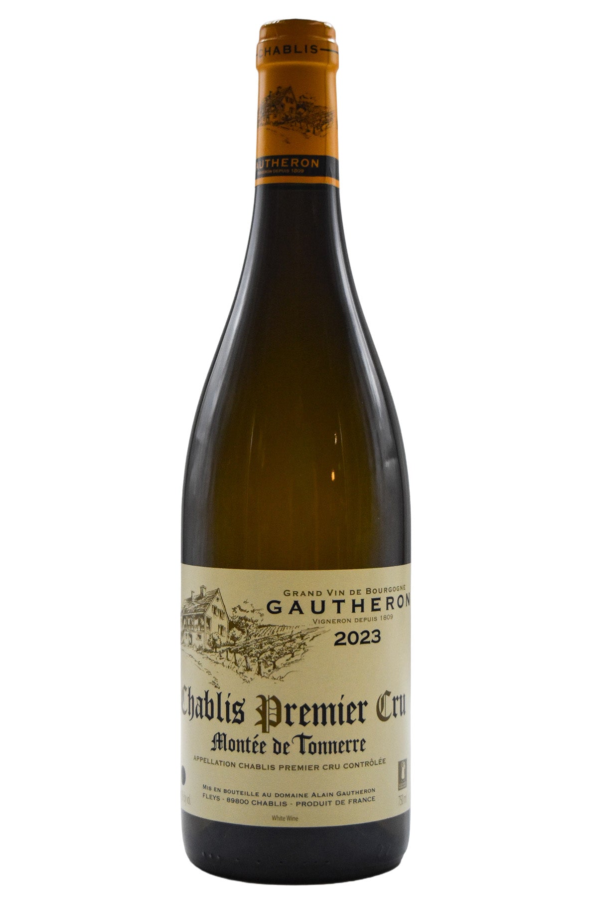 Bottle of Gautheron Chablis 1er Cru Montee de Tonnerre 2023-White Wine-Flatiron SF