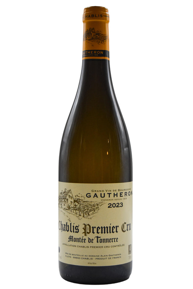 Bottle of Gautheron Chablis 1er Cru Montee de Tonnerre 2023-White Wine-Flatiron SF