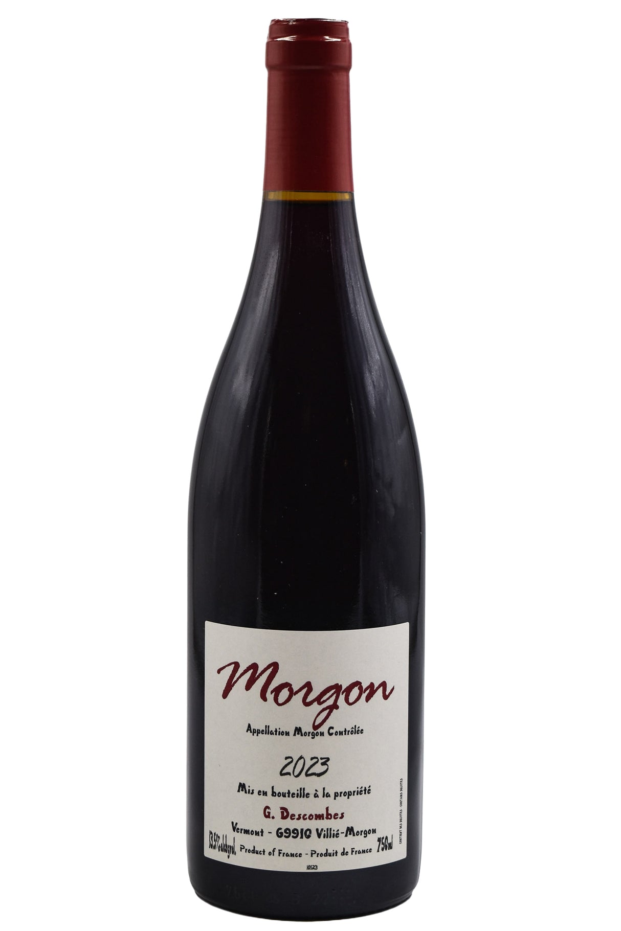 Bottle of Georges Descombes Morgon 2023-Red Wine-Flatiron SF