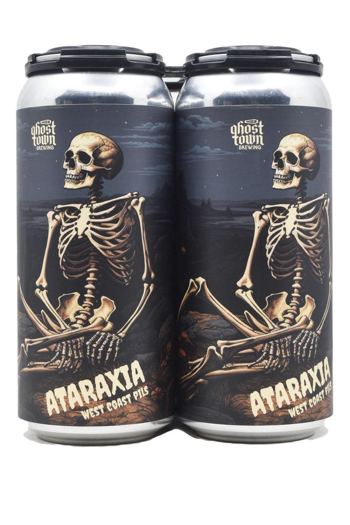 Bottle of Ghost Town Brewing Co. Ataraxia West Coast Pilsner 4pk (16oz)-Beer-Flatiron SF