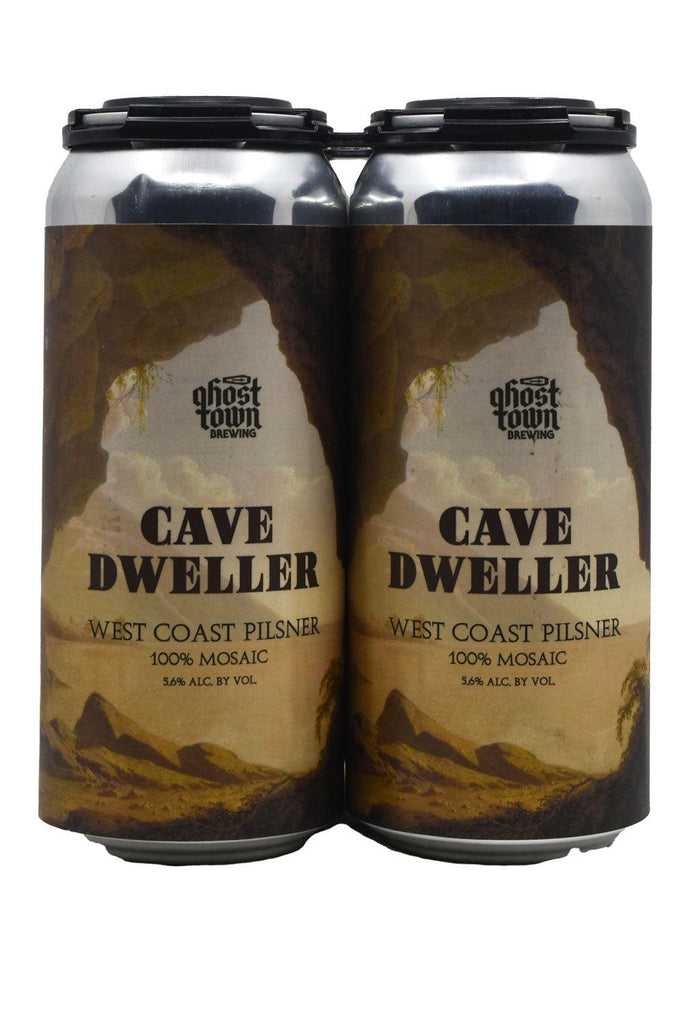 Bottle of Ghost Town Brewing Co. Cave Dweller West Coast Pilsner 16oz (4pk)-Beer-Flatiron SF
