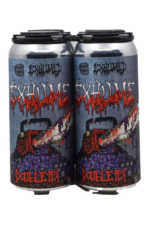 Bottle of Ghost Town Brewing Co. Exhume West Coast DIPA 4pk (16oz)-Beer-Flatiron SF