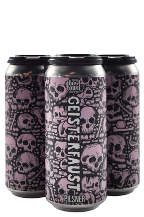 Bottle of Ghost Town Brewing Co. Geisterfaust Pilsner 4pk-Beer-Flatiron SF