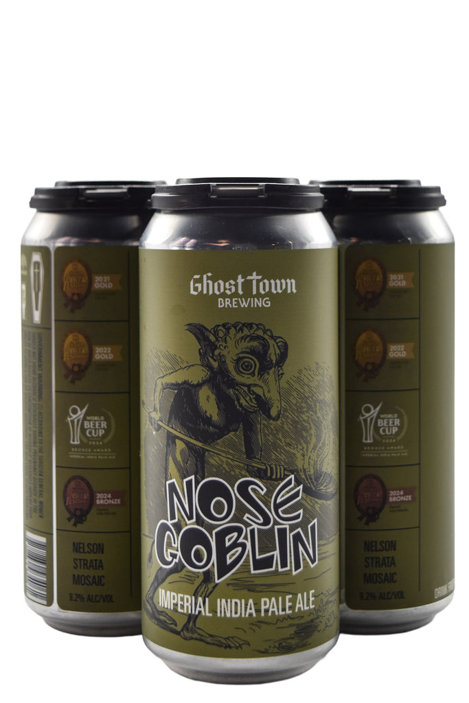Bottle of Ghost Town Brewing Co. Nose Goblin West Coast DIPA 4pk (16oz)-Beer-Flatiron SF