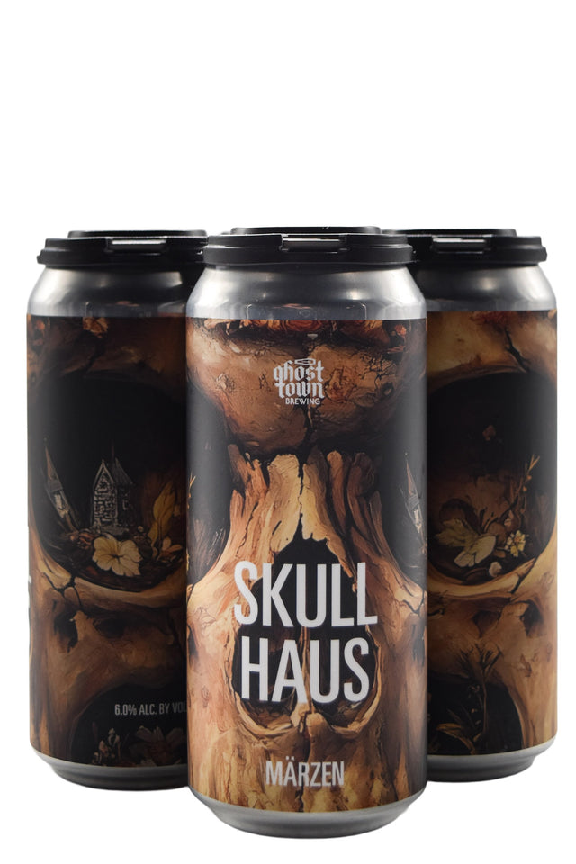 Bottle of Ghost Town Brewing Co. Skull Haus Marzen 4pk (16oz)-Beer-Flatiron SF