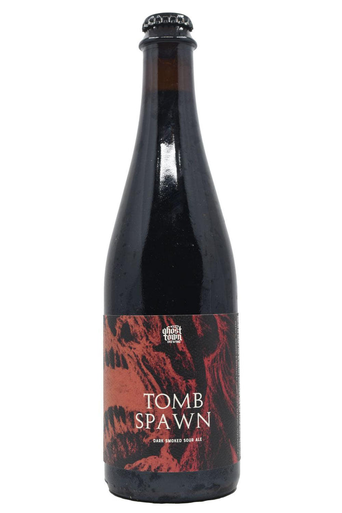 Bottle of Ghost Town Brewing Co. Tomb Spawn Oak-Aged Dark Smoked Sour Ale (500ml)-Beer-Flatiron SF