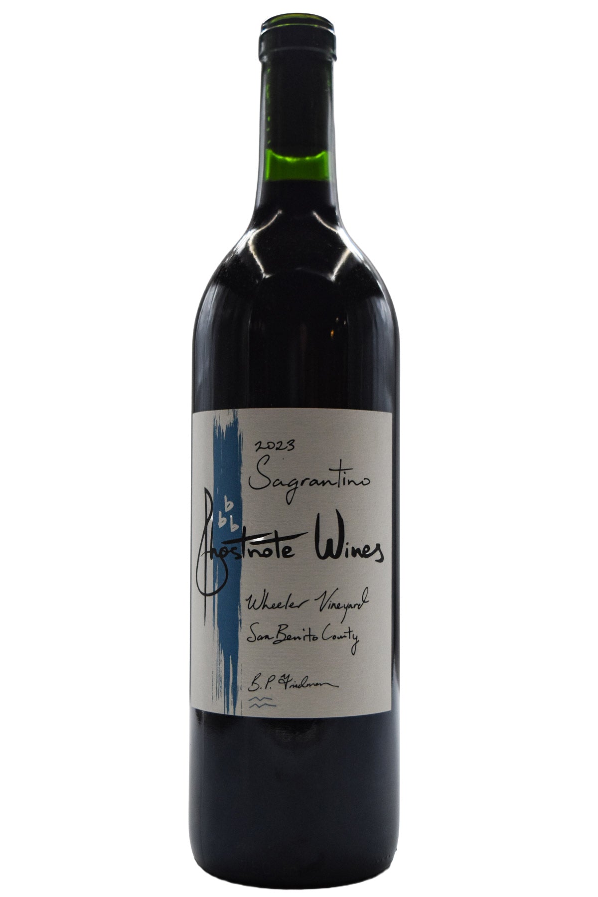 Bottle of Ghostnote Wines Sagrantino Wheeler Vineyard 2023-Red Wine-Flatiron SF