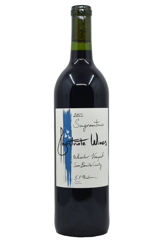 Bottle of Ghostnote Wines San Benito County Sagrantino Wheeler Vineyard 2022-Red Wine-Flatiron SF