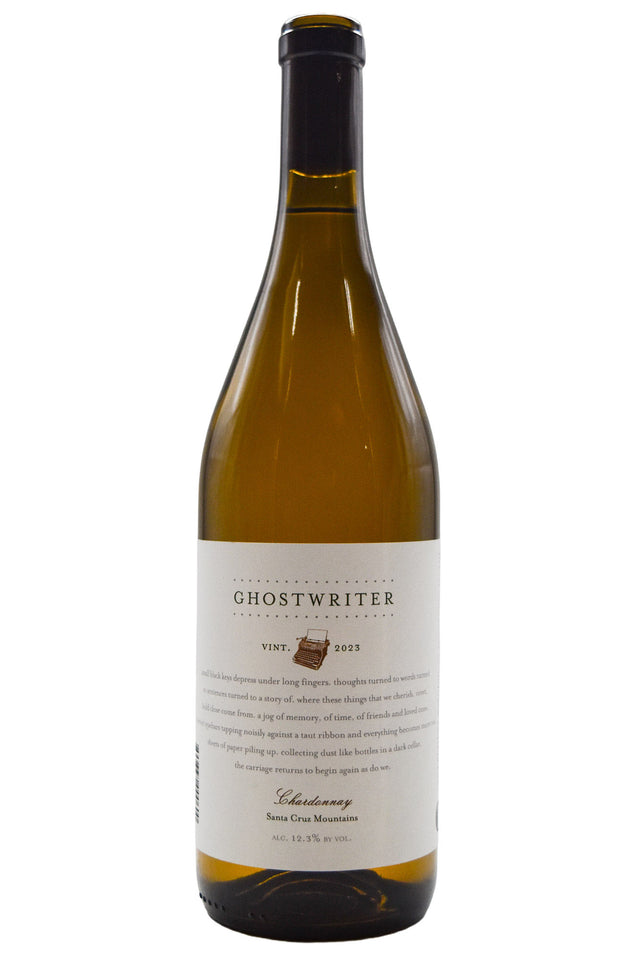 Bottle of Ghostwriter Santa Cruz Mountains Chardonnay 2023-White Wine-Flatiron SF