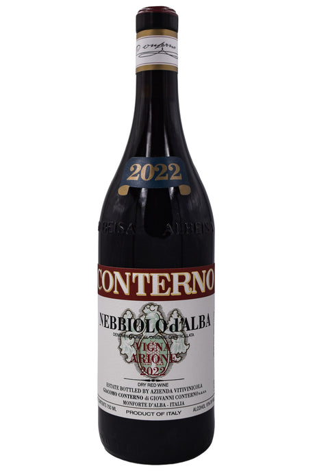 Bottle of Giacomo Conterno Nebbiolo d'Alba Vigna Arione 2022-Red Wine-Flatiron SF