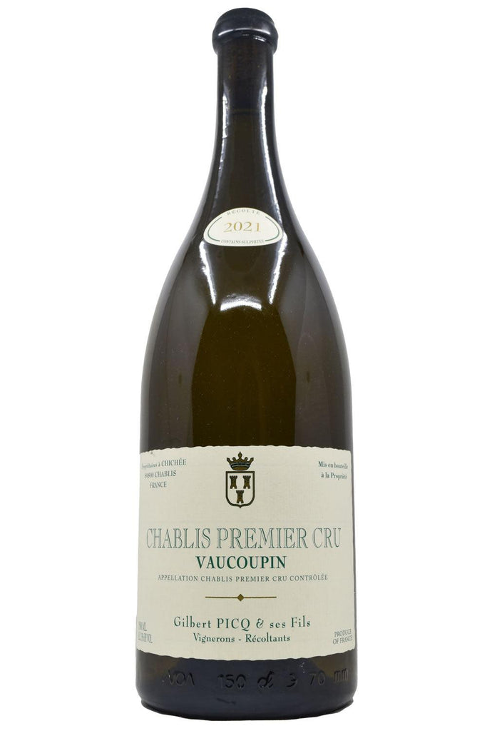 Bottle of Gilbert Picq Chablis 1er Cru Vaucoupin 2021 (1.5L)-White Wine-Flatiron SF
