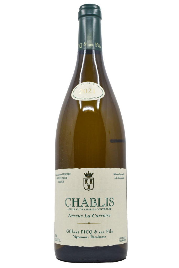 Bottle of Gilbert Picq Chablis Dessus La Carriere 2021-White Wine-Flatiron SF