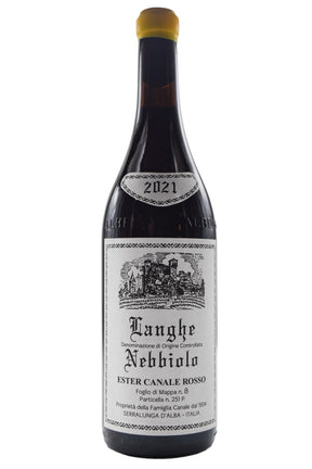 Bottle of Giovanni Rosso Langhe Nebbiolo Ester Canale Vigna Rionda 2021-Red Wine-Flatiron SF