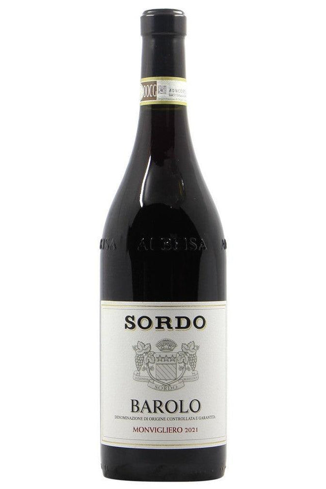 Bottle of Giovanni Sordo Barolo Monvigliero 2021-Red Wine-Flatiron SF