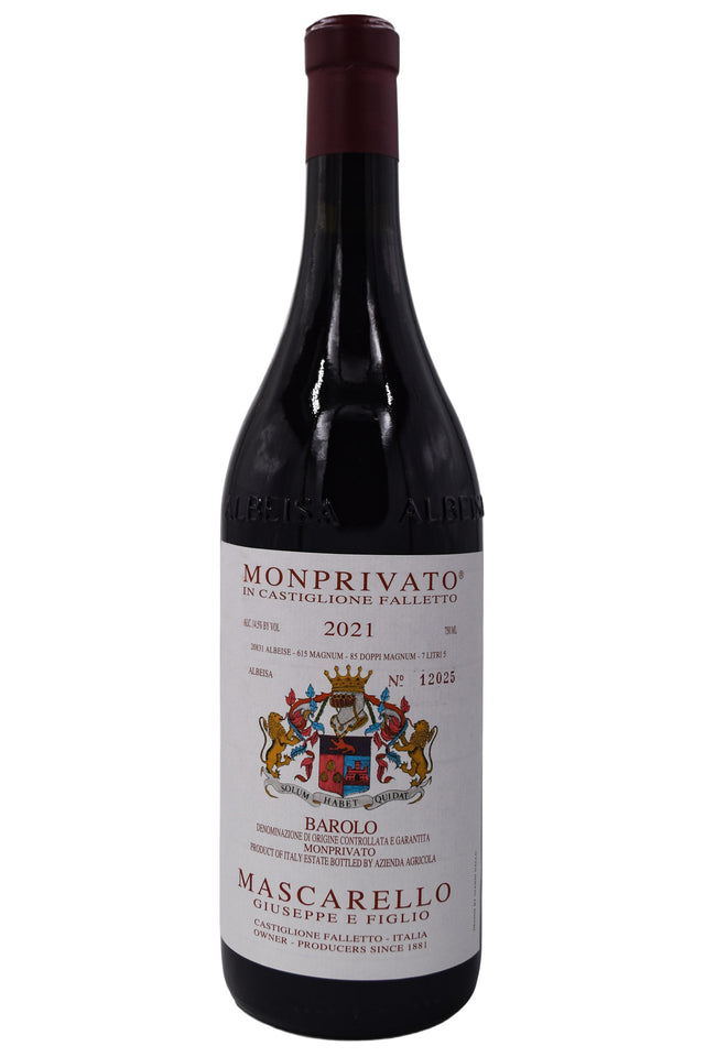 Bottle of Giuseppe Mascarello Barolo Monprivato 2021-Red Wine-Flatiron SF