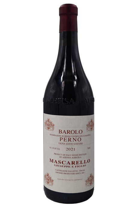 Bottle of Giuseppe Mascarello Barolo Perno Vigna Santo Stefano 2021-Red Wine-Flatiron SF