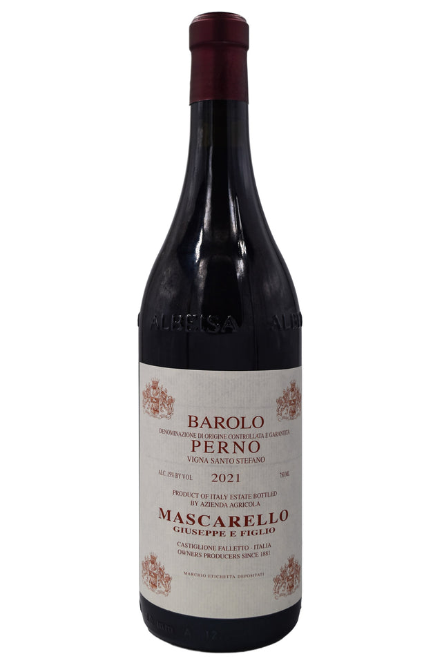 Bottle of Giuseppe Mascarello Barolo Perno Vigna Santo Stefano 2021-Red Wine-Flatiron SF