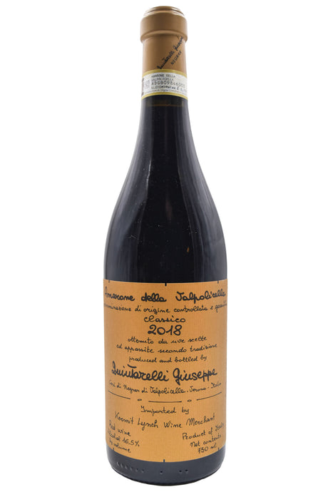 Bottle of Giuseppe Quintarelli Amarone della Valpolicella Classico 2018 [NET]-Red Wine-Flatiron SF