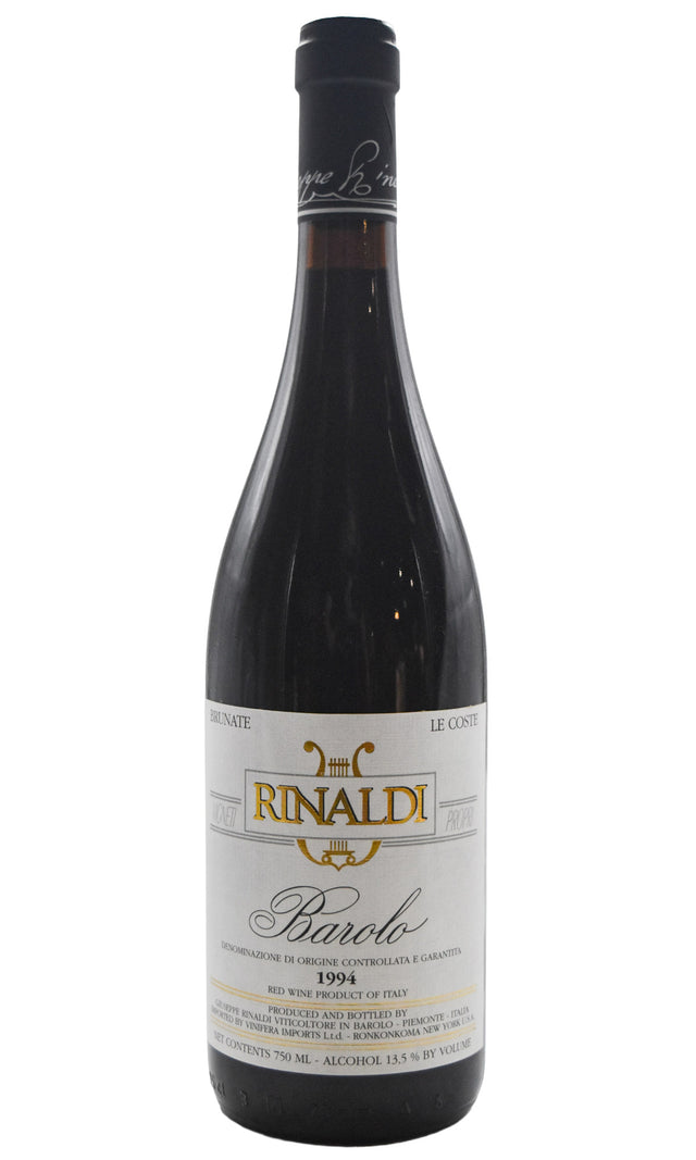 Bottle of Giuseppe Rinaldi Barolo Brunate-Le Coste 1994 [NET]-Red Wine-Flatiron SF