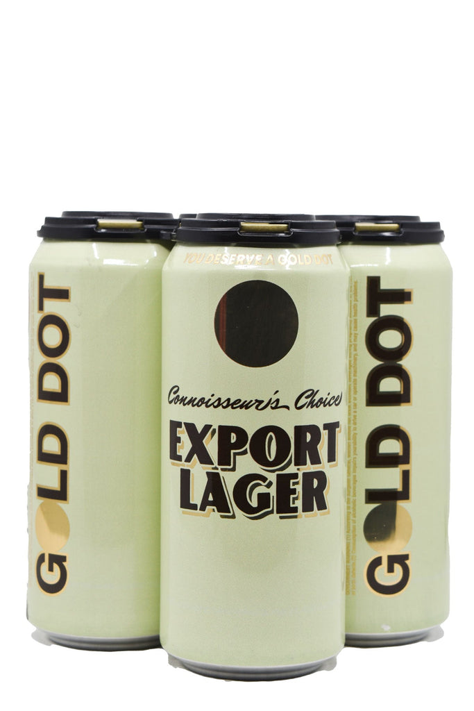 Bottle of Gold Dot Export Lager 4pk (16oz)-Beer-Flatiron SF