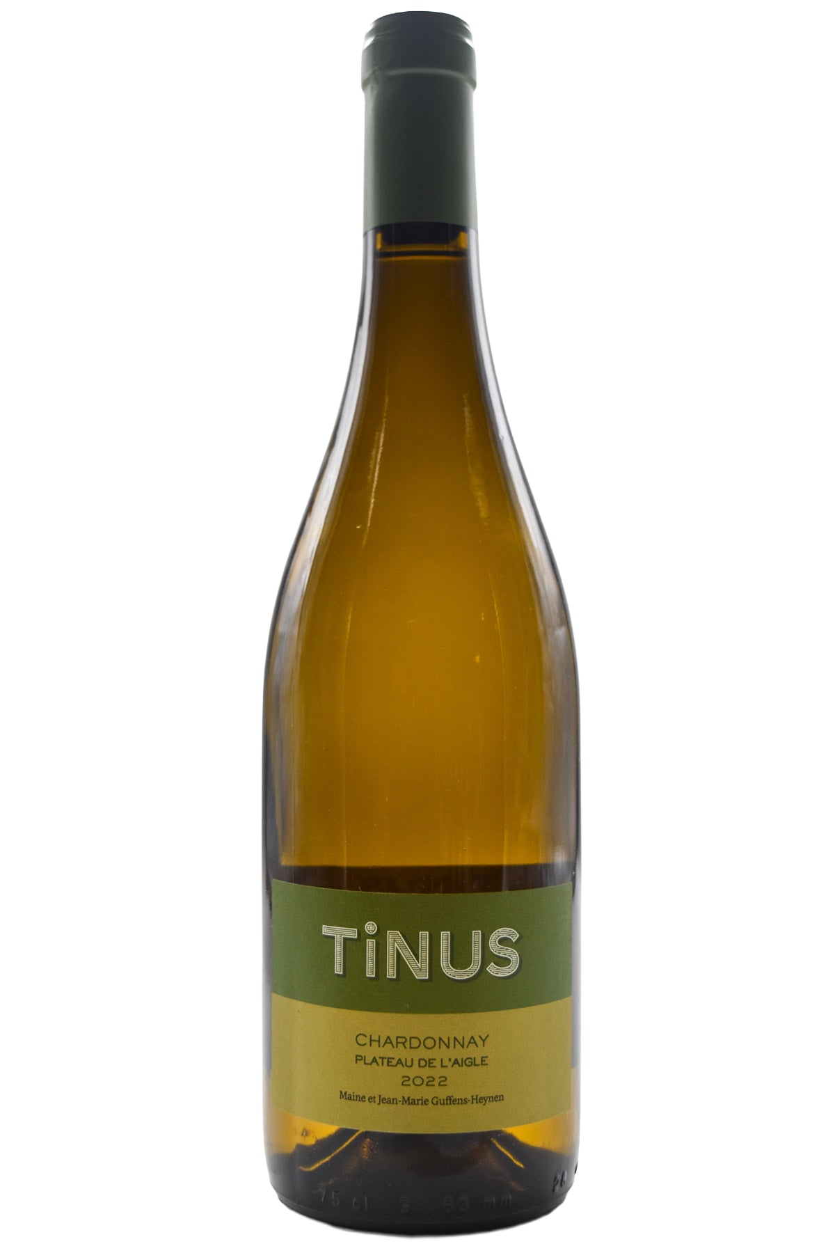 Bottle of Guffens Heynen Tinus Plateau de l'Aigle Chardonnay 2022 [NET]-White Wine-Flatiron SF