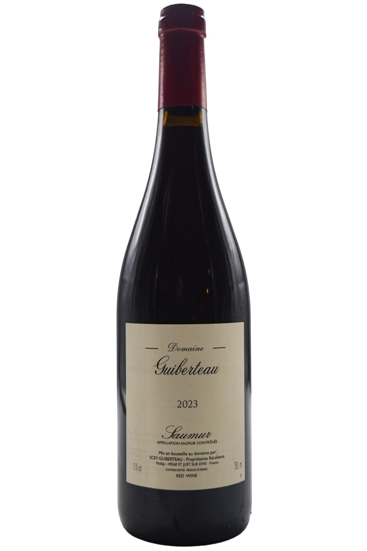 Bottle of Guiberteau Saumur Rouge 2023-Red Wine-Flatiron SF