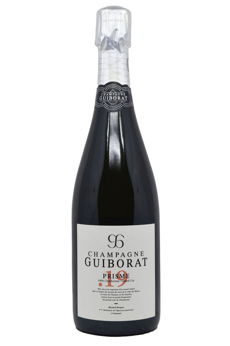 Bottle of Guiborat Champagne BdB Grand Cru Extra Brut Prisme.19 NV-Sparkling Wine-Flatiron SF