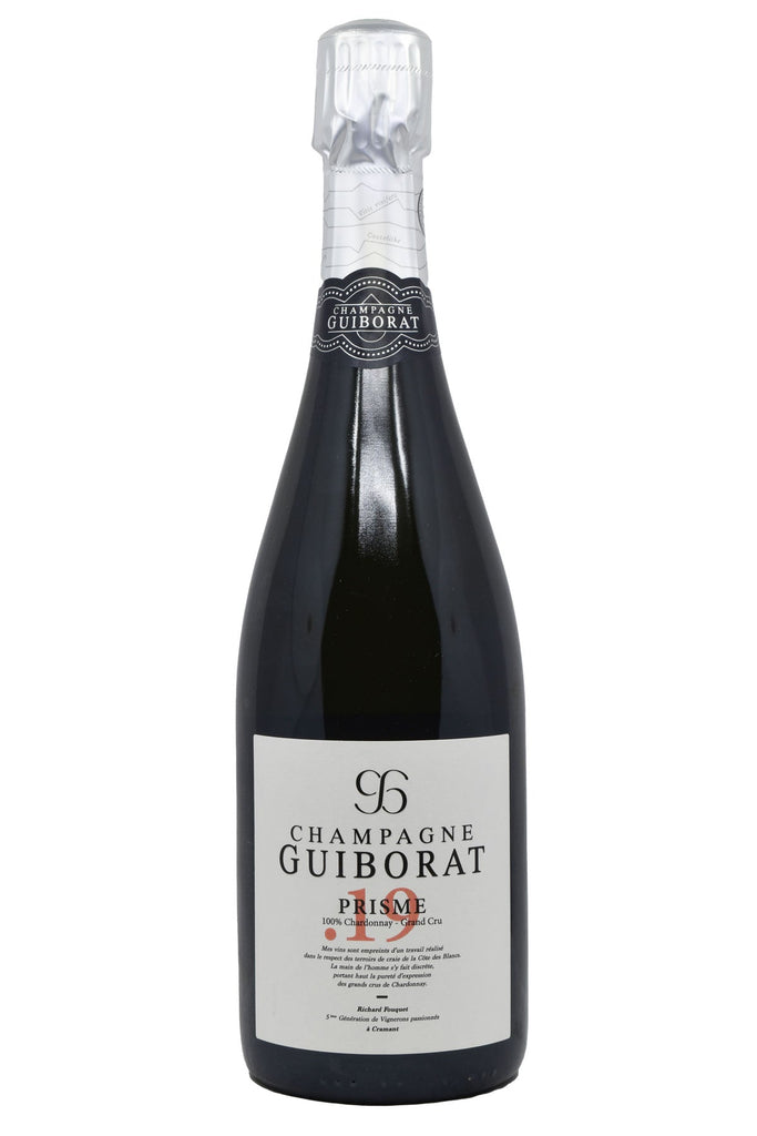 Bottle of Guiborat Champagne BdB Grand Cru Extra Brut Prisme.19 NV-Sparkling Wine-Flatiron SF