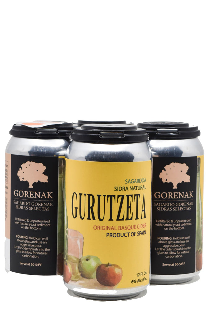 Bottle of Gurutzeta Sagardoa Basque Cider 4pk (12oz)-Cider-Flatiron SF