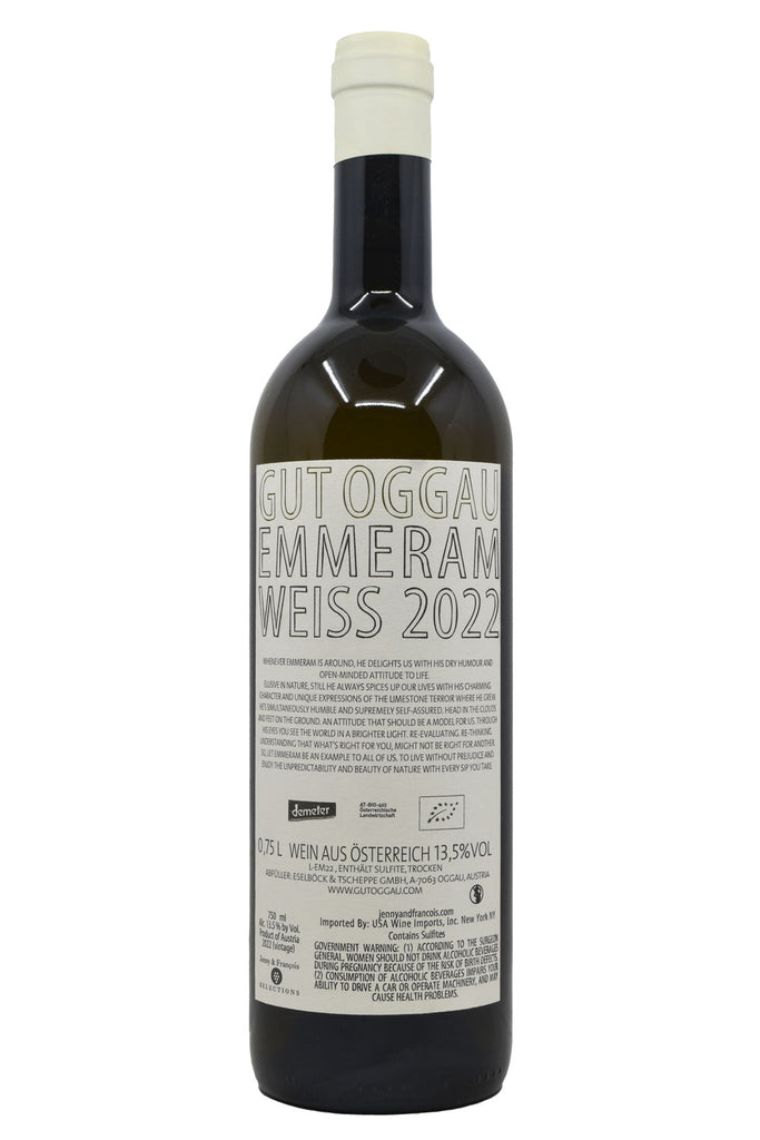 Bottle of Gut Oggau Emmeram 2022-White Wine-Flatiron SF