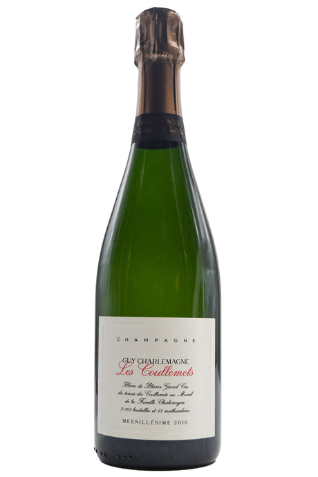 Bottle of Guy Charlemagne Champagne Grand Cru Blanc de Blancs Extra Brut Les Coullemets 2016-Sparkling Wine-Flatiron SF