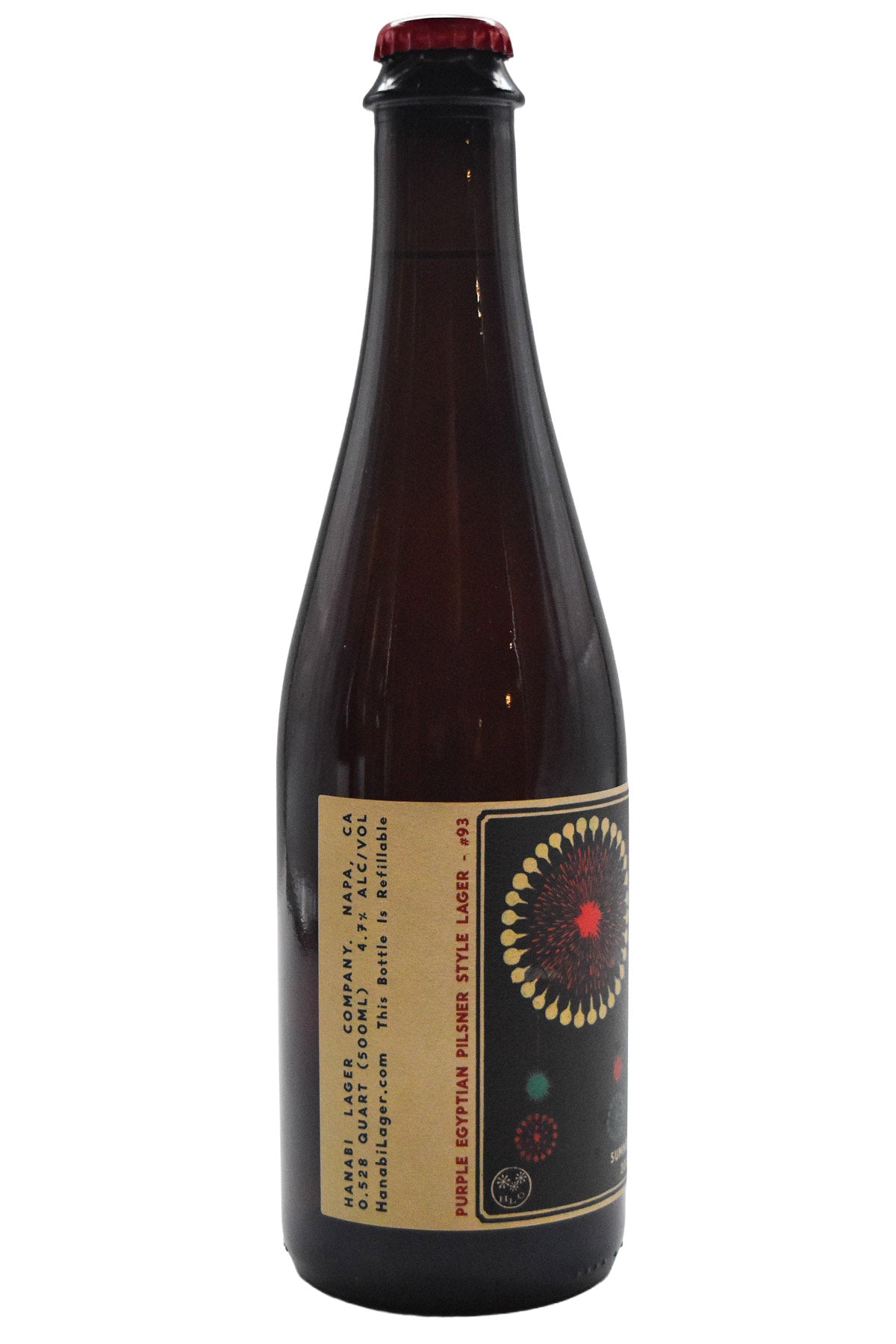 Bottle of Hanabi Purple Egyptian Pilsner Style Lager 2026 (500ml)-Beer-Flatiron SF