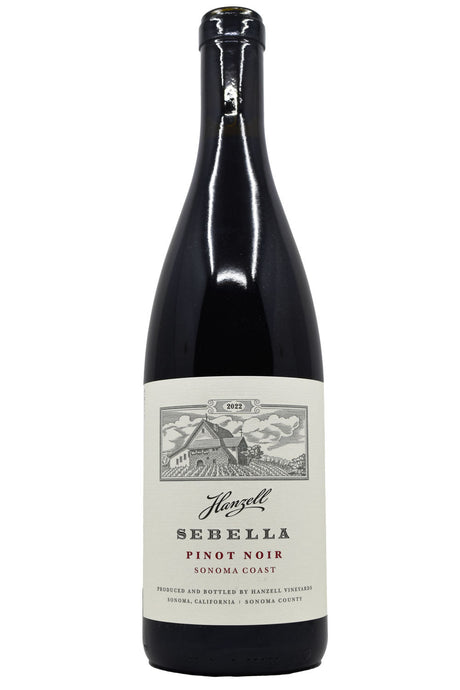 Bottle of Hanzell Sonoma Coast Pinot Noir Sebella 2022-Red Wine-Flatiron SF