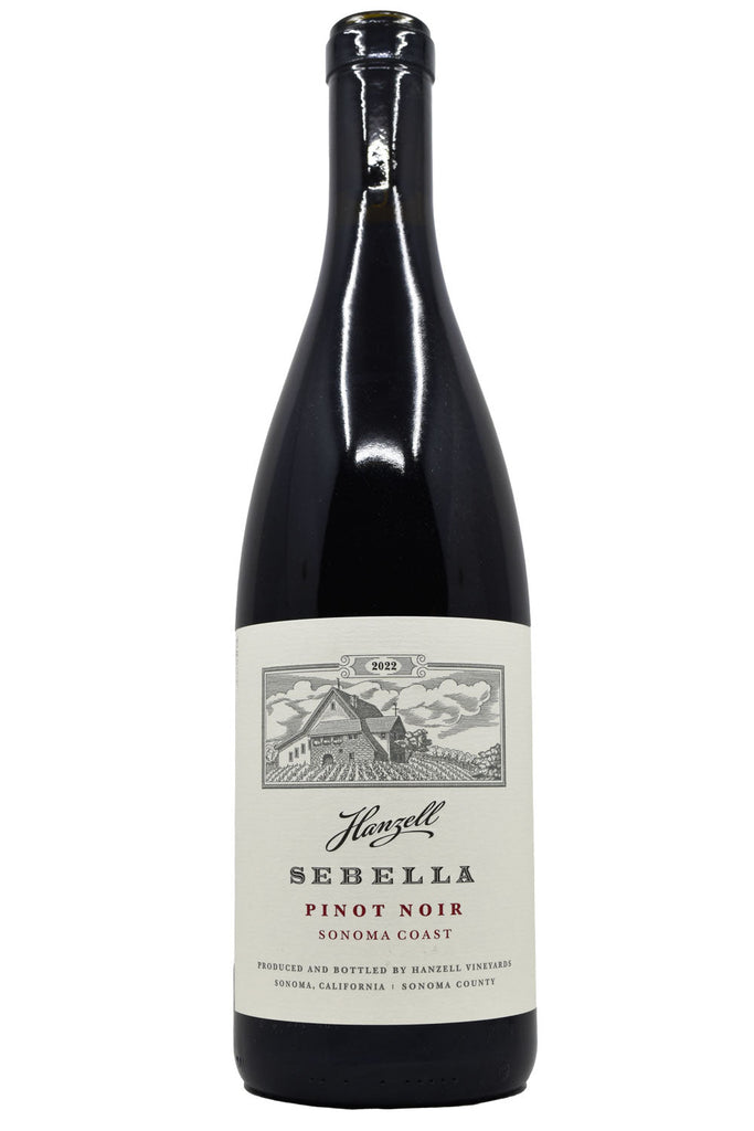 Bottle of Hanzell Sonoma Coast Pinot Noir Sebella 2022-Red Wine-Flatiron SF