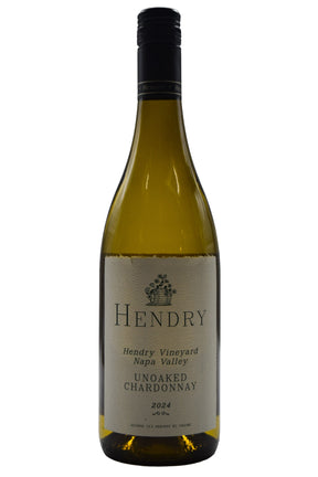 Bottle of Hendry Unoaked Napa Valley Chardonnay 2024-White Wine-Flatiron SF
