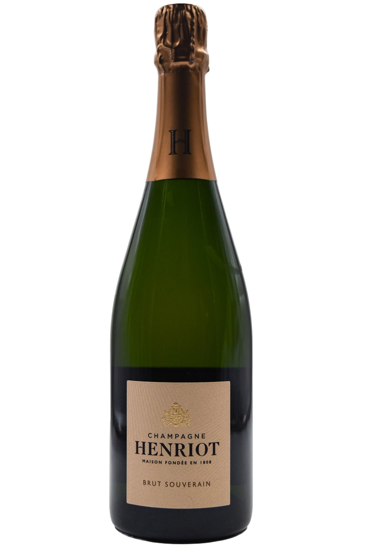Bottle of Henriot Champagne Brut Souverain NV-Sparkling Wine-Flatiron SF