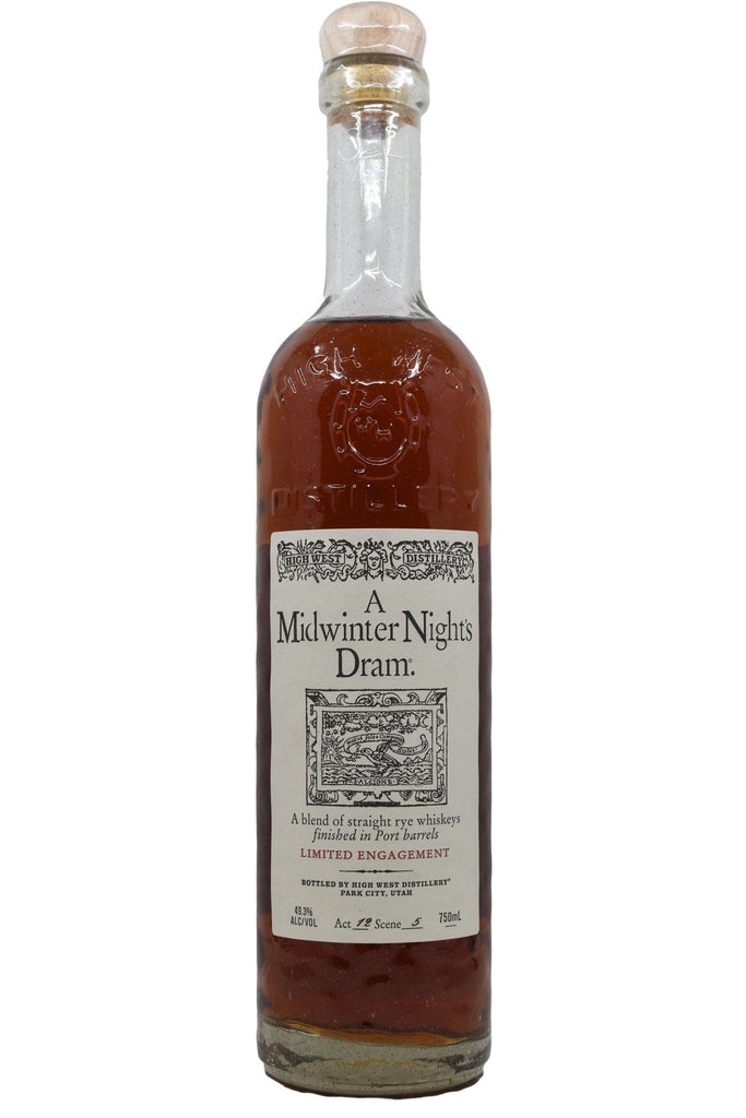 Bottle of High West A Midwinter Night's Dram Act 12 Scene 5 (98.6 Proof)-Spirits-Flatiron SF