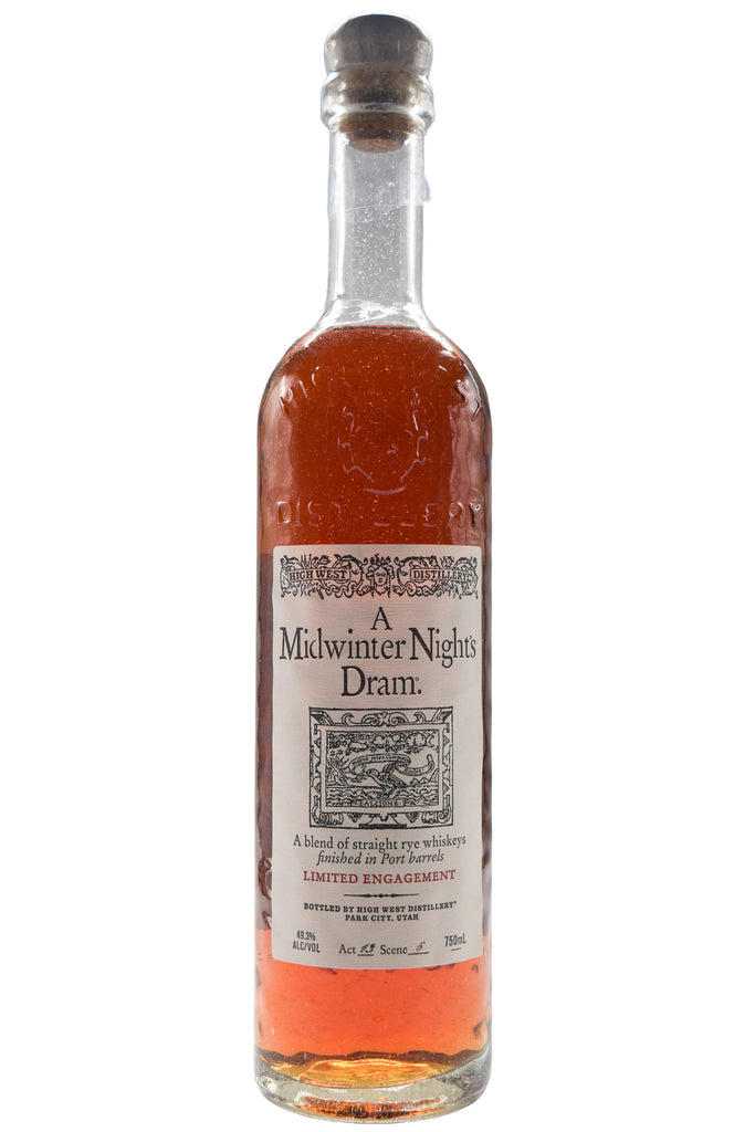 Bottle of High West A Midwinter Night's Dram Straight Rye Whiskey Act 13 Scene 6-Spirits-Flatiron SF