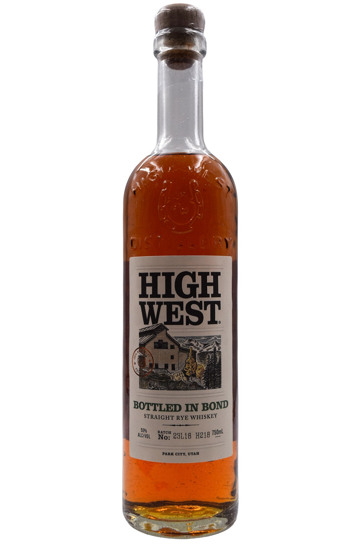 Bottle of High West Bottled In Bond Straight Rye Whiskey-Spirits-Flatiron SF