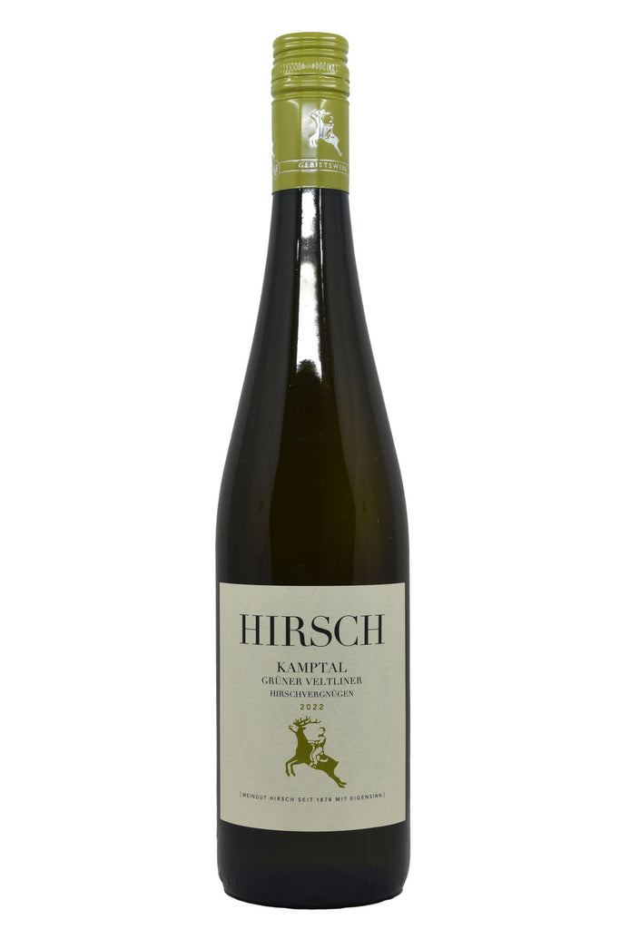 Bottle of Hirsch Gruner Veltliner Hirschvergnugen 2022-White Wine-Flatiron SF